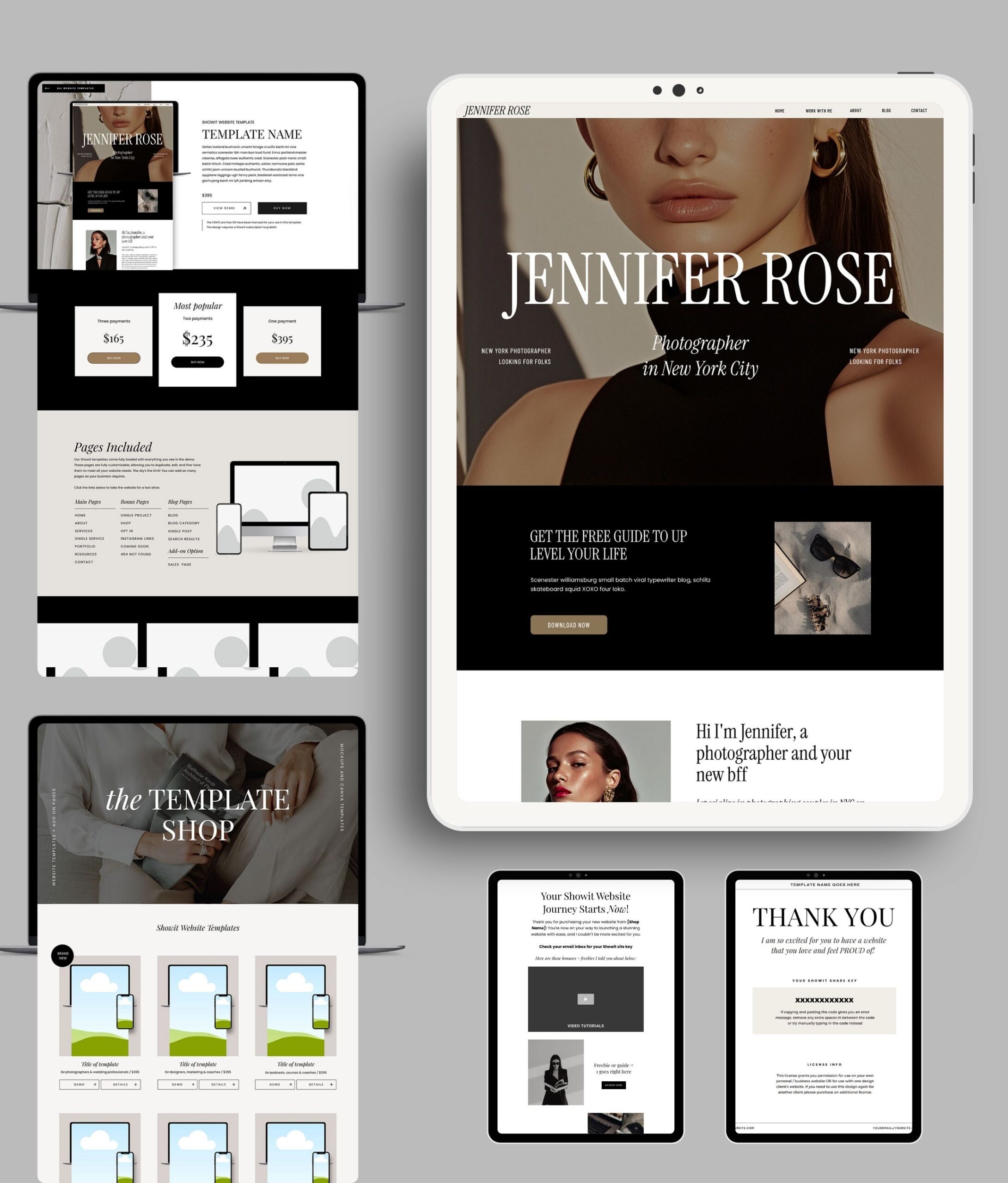 Showit Template Seller Starter Kit for Designers